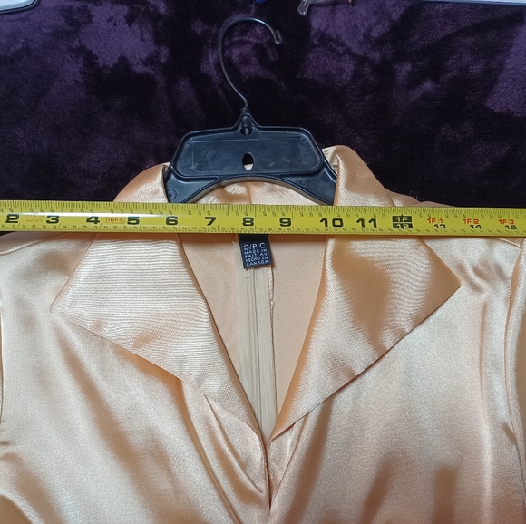 Beautiful Gold Cocktail Blouse - Picture 7 of 8